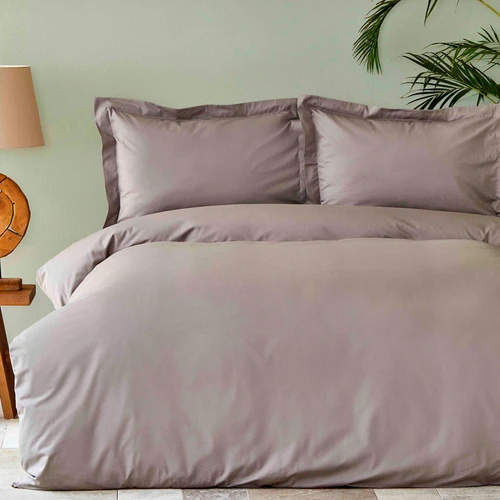 Karaca Home Back To Basic Vizon  %100 Pamuk Çift Kişilik Nevresim Takımı