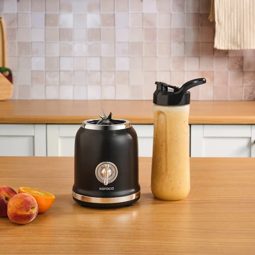 Karaca Retro Personal Kişisel Smoothie Blender Black