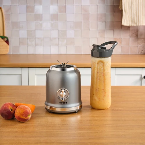Karaca Retro Personal Kişisel Smoothie Blender Grey