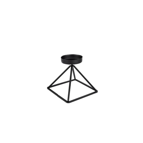 Karaca Home Geometri Mumluk Siyah 13x13cm