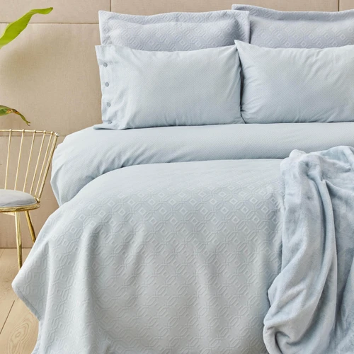 Karaca Home Infinity New Açık Mavi 8 Parça Winter Set