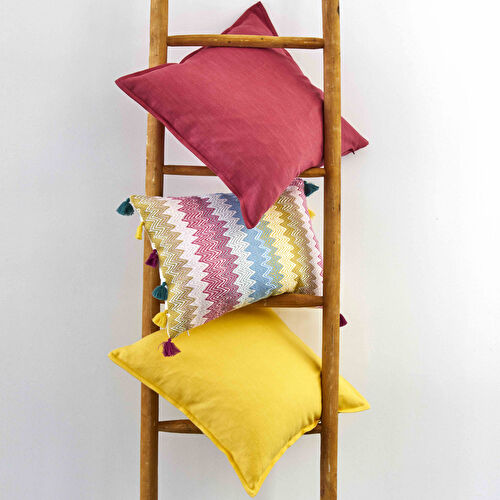 Karaca Home Mood Düz Sarı İç Dolgulu Kırlent 45x45cm
