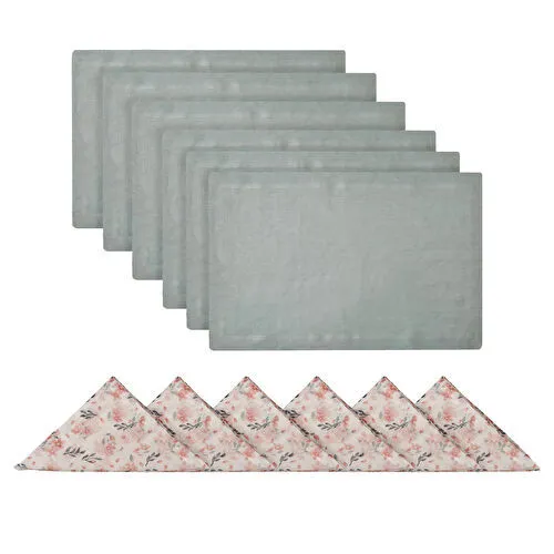 Karaca Home Lovely Pink 6 Kişilik Sofra Tekstil Paketi
