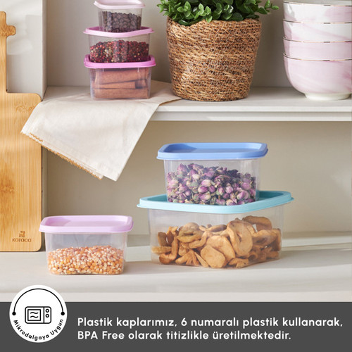Karaca Dora Purple 6 Parça Saklama Kabı