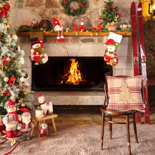 Karaca Home Woodland Bej Ağaçlı Cozy Kırlent 45 cm x 45 cm