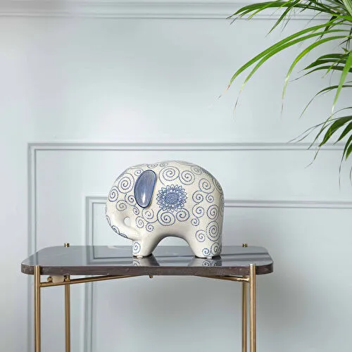 Karaca Home Blue White Fil Biblo 21 cm x 16 cm 