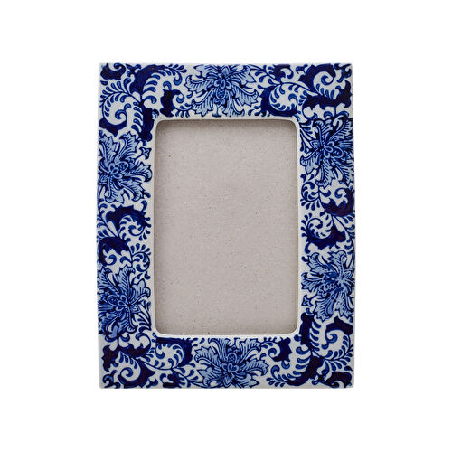 Karaca Home Blue White Lora Çerçeve 10x15 cm