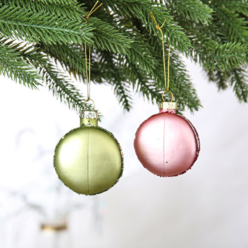 Karaca Home Macaron Yılbaşı Ağaç Süsü Seti 4'lü