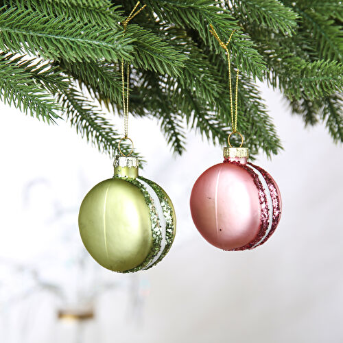 Karaca Home Macaron Yılbaşı Ağaç Süsü Seti 4'lü