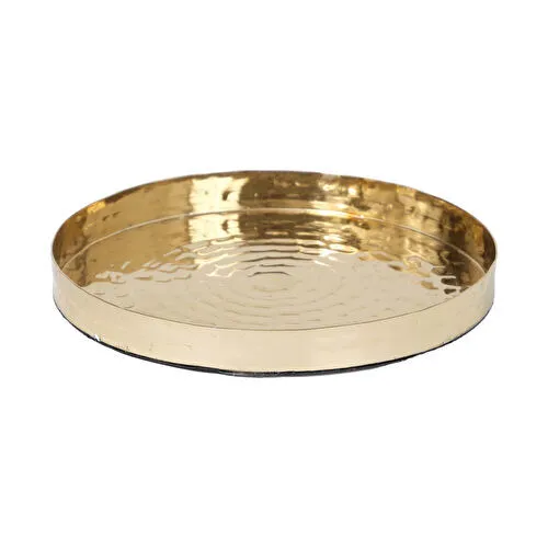 Karaca Home Moroccan Dekoratif Tepsi Gold 26 x 26 x 3 cm