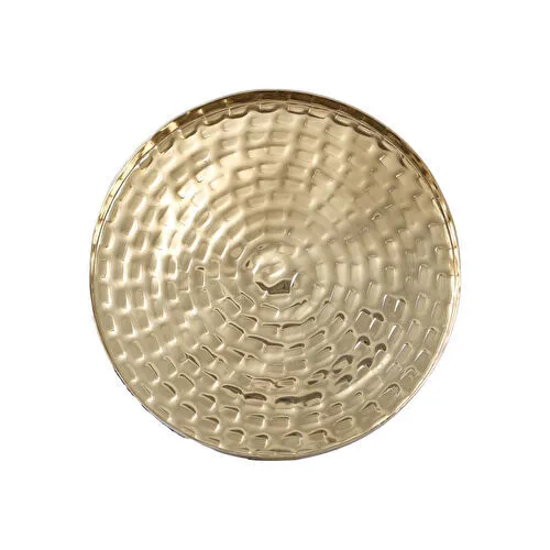Karaca Home Moroccan Dekoratif Tepsi Gold 26 x 26 x 3 cm