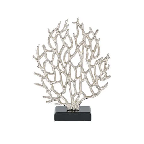 Karaca Home Morocca Coral Tree Biblo Gümüş 22 x 6.5 x 29 cm