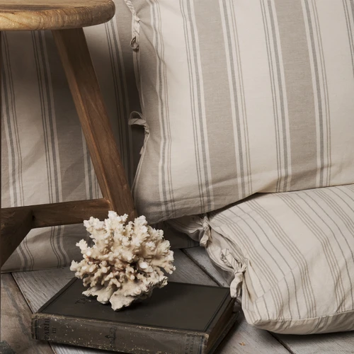 Karaca Home Naturel Line Jerardo Bej Armur Çift Kişilik Nevresim Takımı