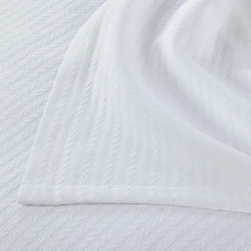 White Collection Victore Beyaz Pamuk Çift Kişilik Pike
