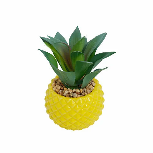 Karaca Home Ananas Saksılı Yapay Sukulent 