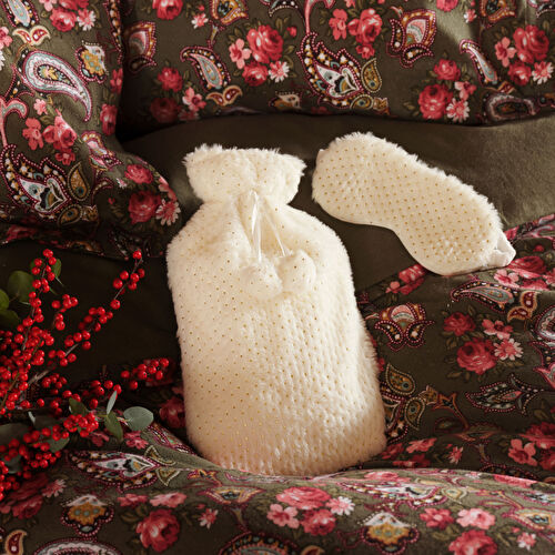 Karaca Home Dream Sıcak Su Torbası ve Beyaz Uyku Gözlük Seti