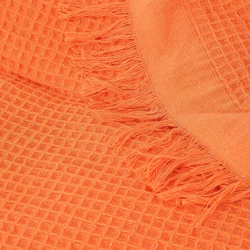 Karaca Home Coloro Turuncu Multi Çift Kişilik Waffle Pike