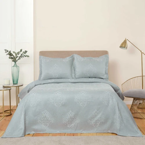 Karaca Home Amelie Petrol Çift Kişilik Yatak Örtüsü Set
