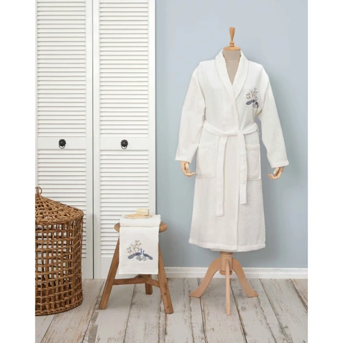 Karaca Home Dina Kadın %100 Pamuk Bornoz Set S/M