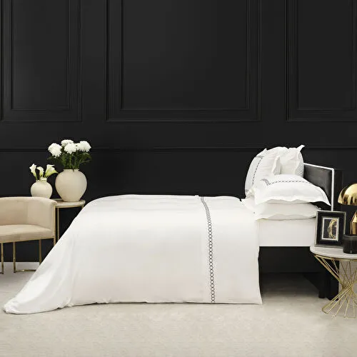 Karaca Home White Col Calypso Çift Kişilik Percale Nevresim Takımı