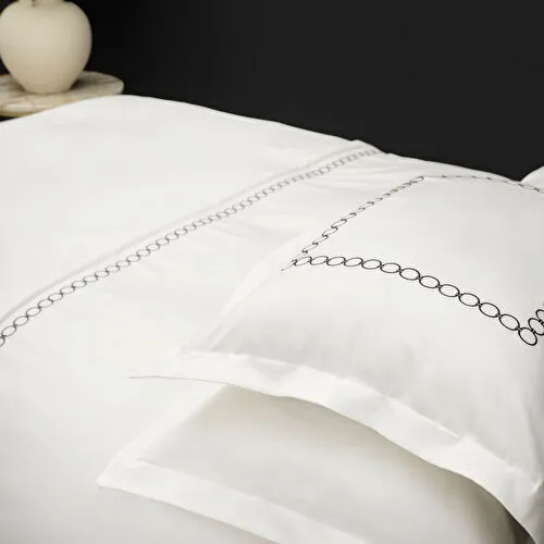 Karaca Home White Col Calypso Çift Kişilik Percale Nevresim Takımı