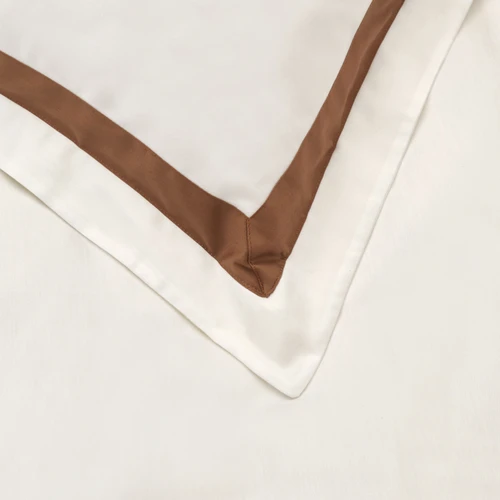 Karaca Home White Collection Porto Çift Kişilik Percale Nevresim Takımı Gold