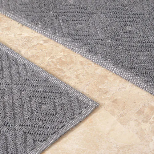 Karaca Home Kelly Esta Gri Paspas Set