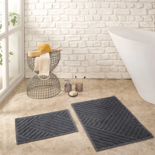 Karaca Home Kelly Line Antrasit Paspas Set