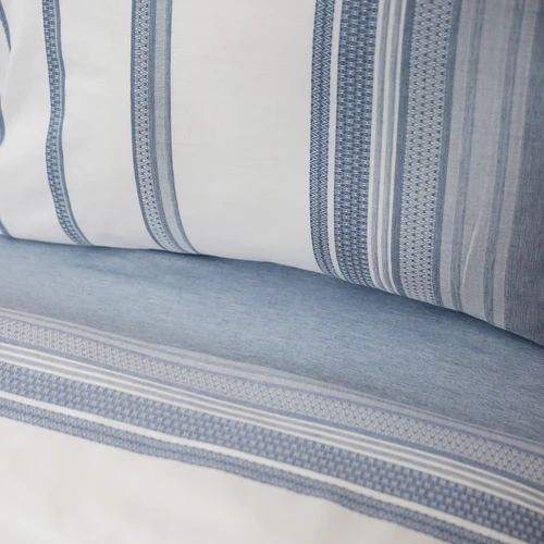 Karaca Home Vetro Mavi Tek Kişilik İpliği Boyalı Nevresim Takımı