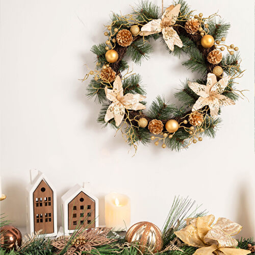 Karaca Home Gold Kapı Süsü 40 cm Karaca Home Gold Kapı Süsü 40 cm