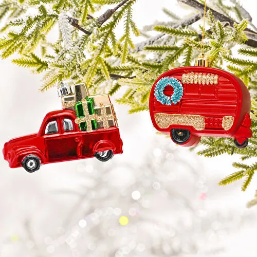 Karaca Home 2 Parça Truck & Caravan Ağaç Süsü Seti