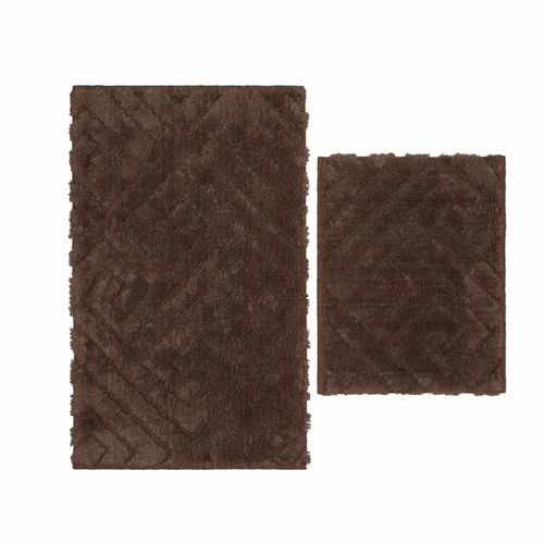 Karaca Home Elite Kahve Paspas Set 50x80 cm 50x40 cm