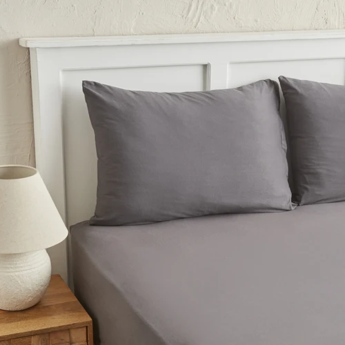Karaca Home Motto Penye Tek Kişilik Fitted Çarşaf 100x200+30 cm Antrasit