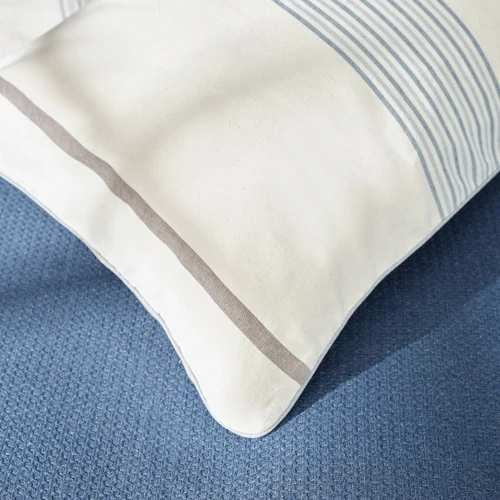 Karaca Home Palermo Indigo Tek Kişilik İpliği Boyalı Nevresim Yataka Örtüsü Set