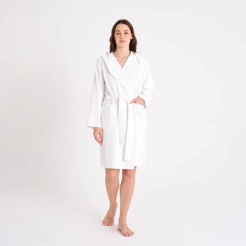 Karaca Home Berlin OffWhite Relax Hooded %100 Pamuk XS/S
