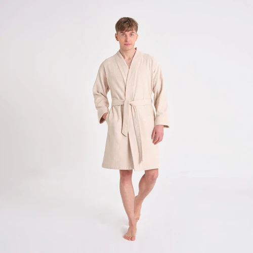 Karaca Home Roma Regular %100 Pamuk Kimono S/M Bej 
