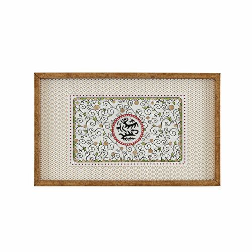Karaca Home x Arslantepe Mühür Dekoratif Tepsi 24x39 cm
