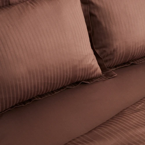 Karaca Home Uniq %100 Pamuk Tek Kişilik Saten Nevresim Takımı Kahverengi
