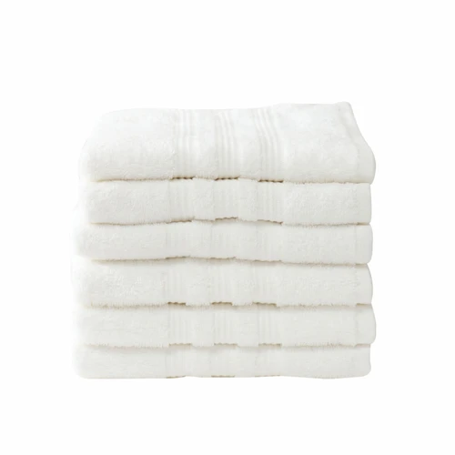 Karaca Home Road %100 Pamuk 6'lı Yüz Havlusu Seti 50x90 cm Offwhite
