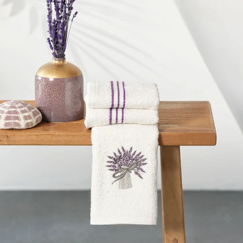 Karaca Home Lavander %100 Pamuk 3'li Yüz Havlusu Seti 30x50 cm