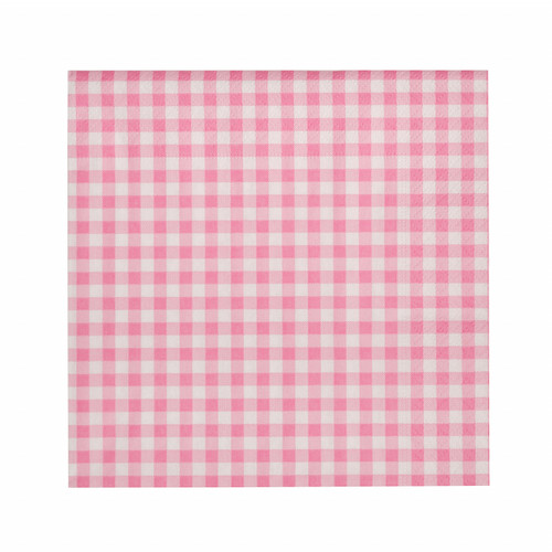 Karaca Home Plaid 20li Kağıt Peçete 33x33 cm Pink