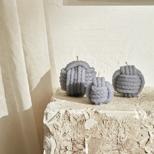 Karaca Home Rope Mum 8 cm Gri