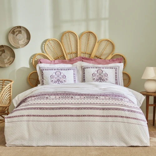 Karaca Home Efren %100 Pamuk Çift Kişilik Pike Takımı Mürdüm 