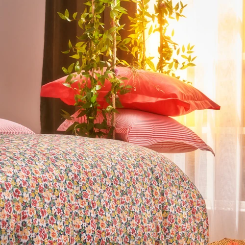 Karaca Home  Punava %100 Pamuk Çift Kişilik Nevresim Takımı Somon 