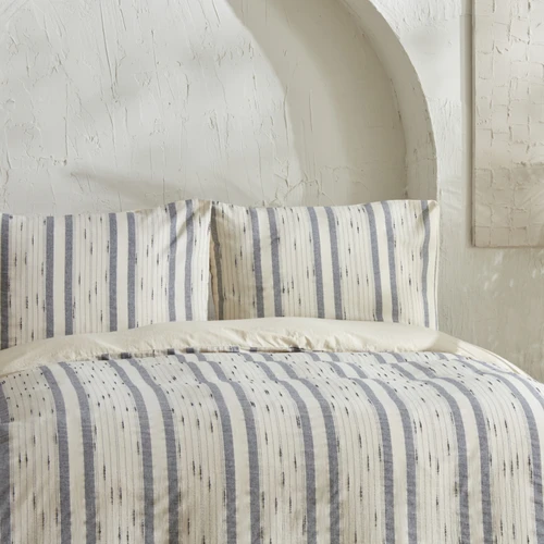 Karaca Home Cosmos %100 Pamuk Tek Kişilik Nevresim Takımı Indigo