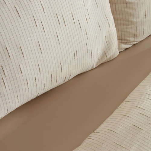 Karaca Home Lotus %100 Pamuk Tek Kişilik Nevresim Takımı Bej
