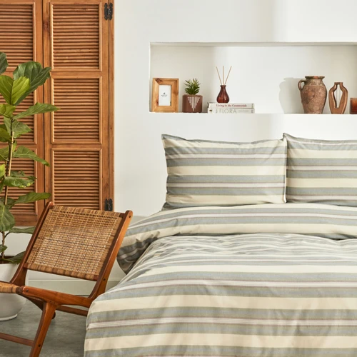 Karaca Home Desert Çift Kişilik %100 Pamuk Nevresim Takımı Yeşil