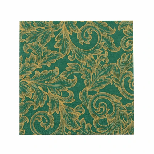 Karaca Home New Year Baroque Gold-Green 20'li Kağıt Peçete