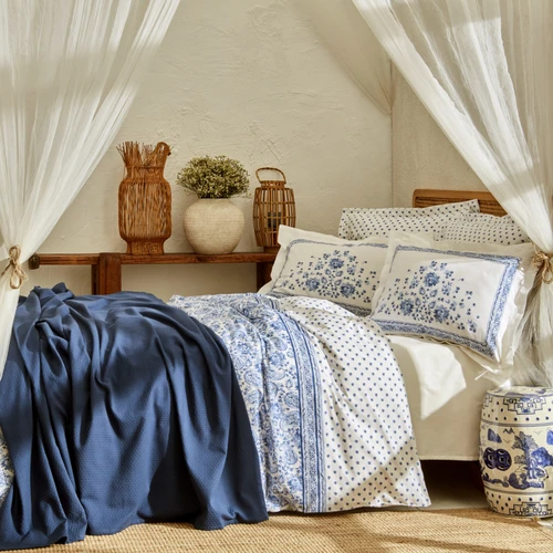 Karaca Home Tina %100 Pamuk Çift Kişilik Nevresim Pike Set