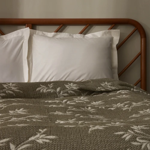 Karaca Home Almira Çift Kişilik Jakar Pike 200x220 cm Haki 